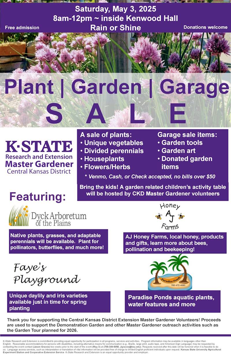 plant and garden garage sale